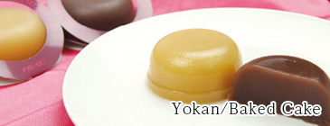 岡山県産果実フルーツ羊羹 (80g)＆フルーツケーキ